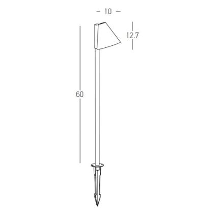 Zambelis E281 - Vanjska lampa 1xGU10/20W/230V IP65 antracit