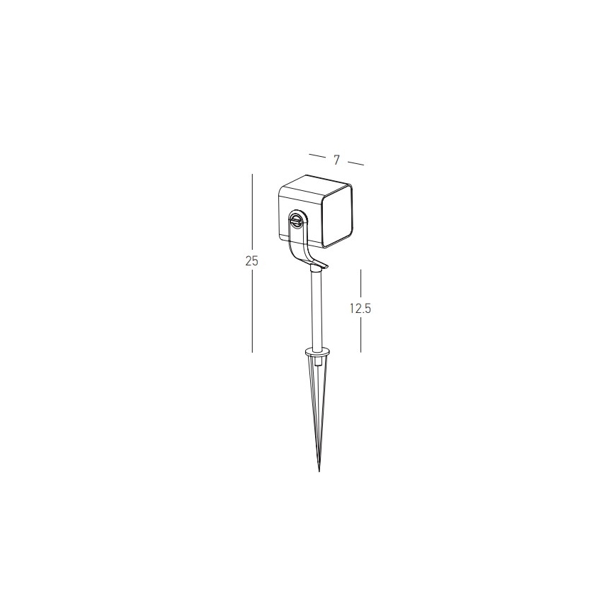 Zambelis E286 - LED Vanjska lampa LED/12W/230V IP65 antracit