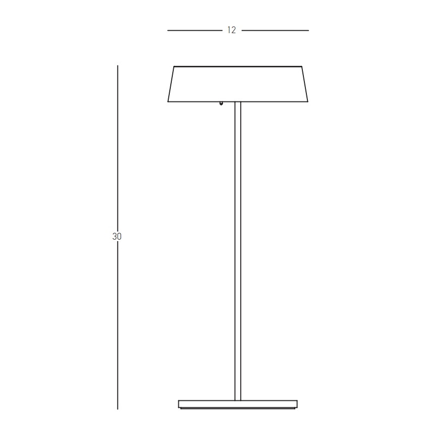 Zambelis E290 - LED Prigušiva vanjska lampa LED/2,2W/3,7V 2200 mAh IP54 bijela