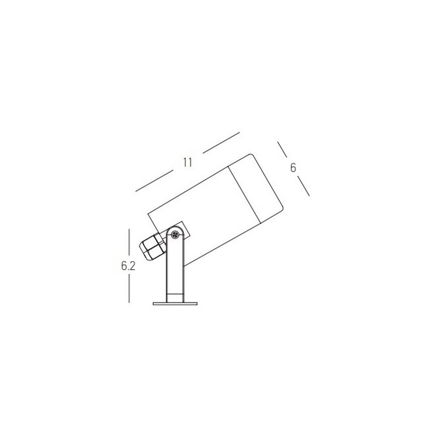 Zambelis E311 - Vanjska lampa 1xGU10/7W/230V IP54