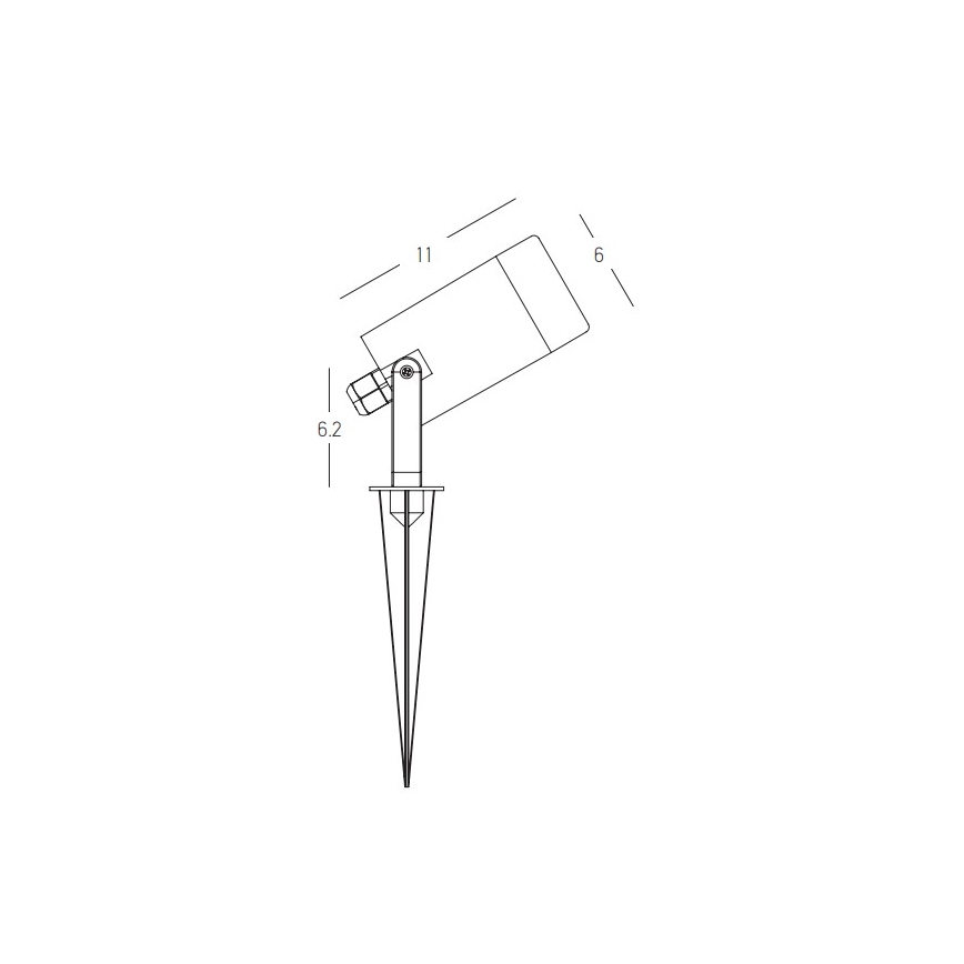 Zambelis E312 - Vanjska lampa 1xGU10/7W/230V IP54