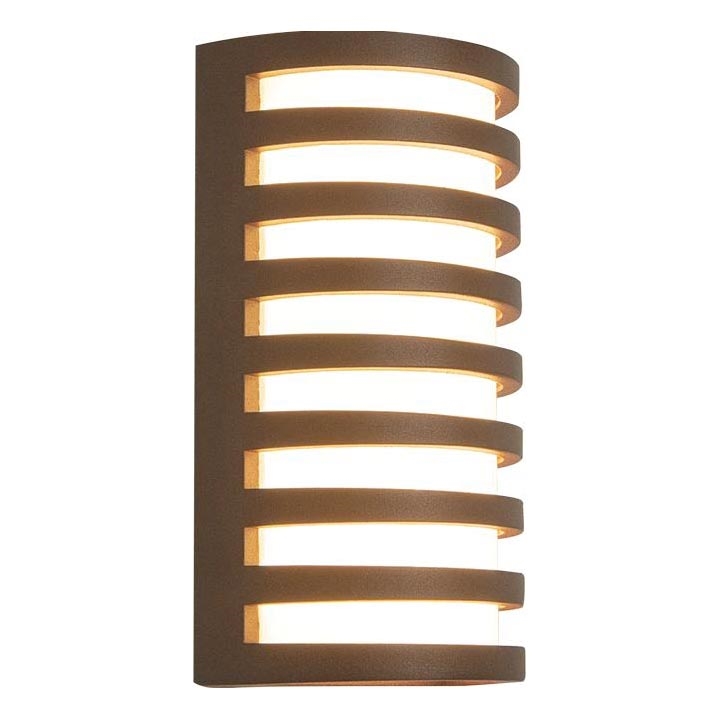 Zambelis E341 - LED Vanjska zidna svjetiljka LED/10W/230V 3000K IP65 smeđa