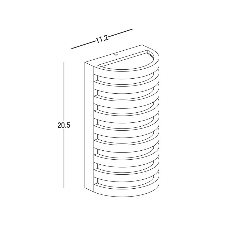 Zambelis E341 - LED Vanjska zidna svjetiljka LED/10W/230V 3000K IP65 smeđa