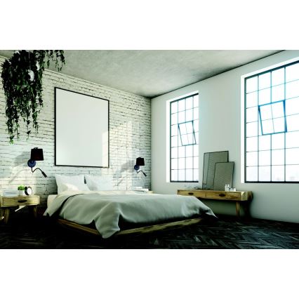 Zambelis H57 - LED fleksibilna svjetiljka LED/3W + 1xE27/40W/230V crna