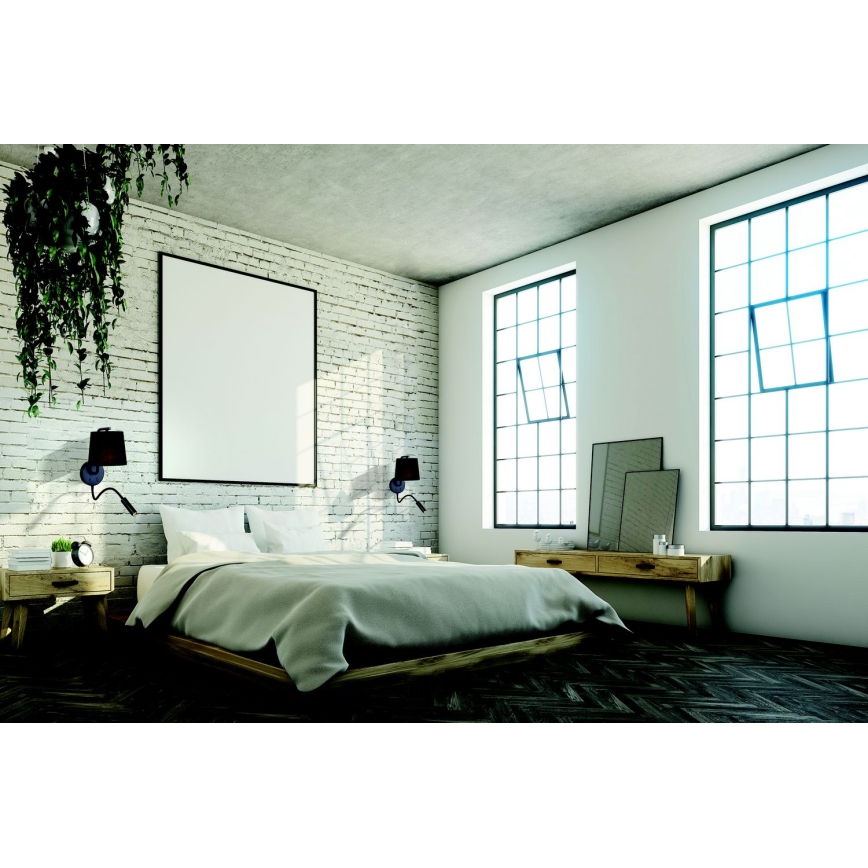Zambelis H57 - LED fleksibilna svjetiljka LED/3W + 1xE27/40W/230V crna
