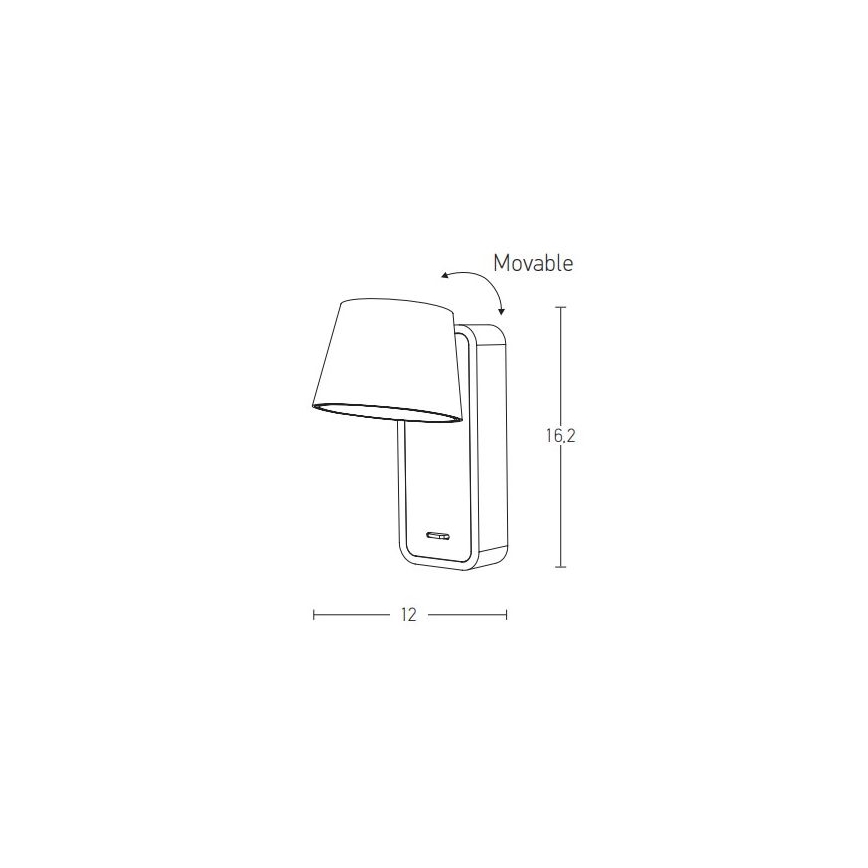 Zambelis H61 - LED Zidna lampa LED/7W/230V smeđa