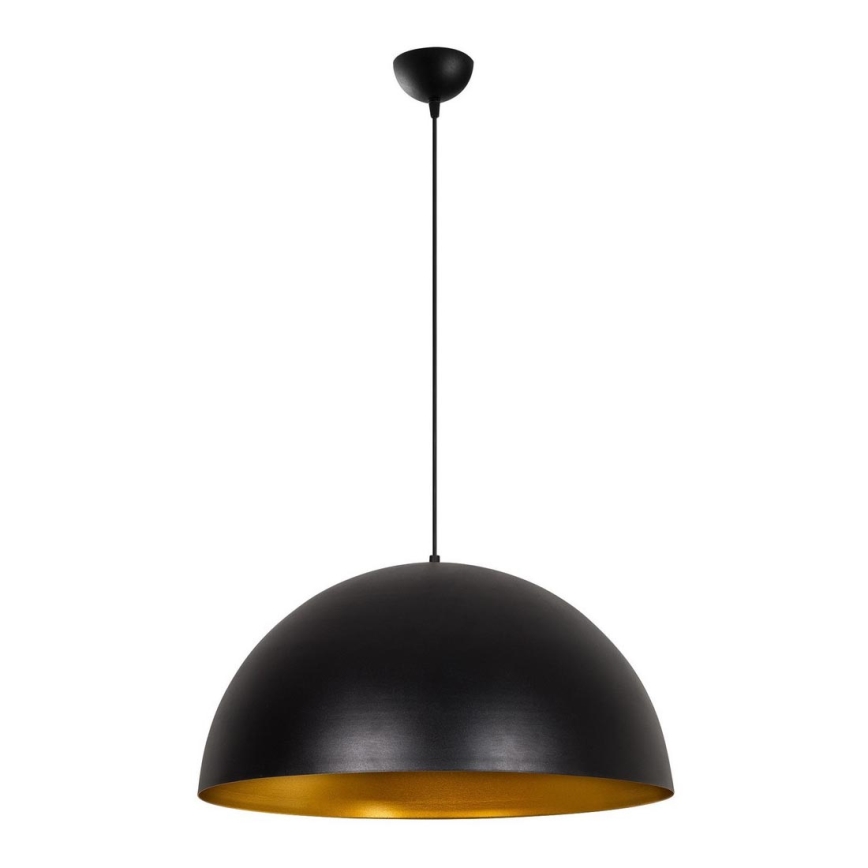 Zamjenski abažur za luster na sajli SIVANI, promjer 60 cm, crni/bakreni