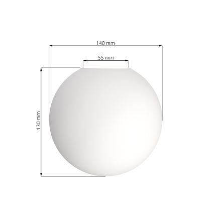 Zamjenski abažur za luster SOMA/SMART/GLAM/ROYAL/LINNEAR. Za grlo E14, promjer 14 cm, bijeli