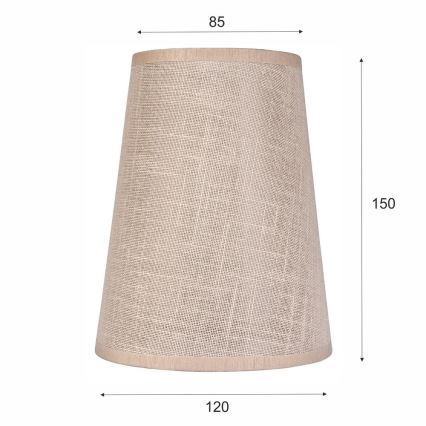 Rezervni abažur za luster i zidnu svjetiljku ANTONIO E14 150x120 mm bež