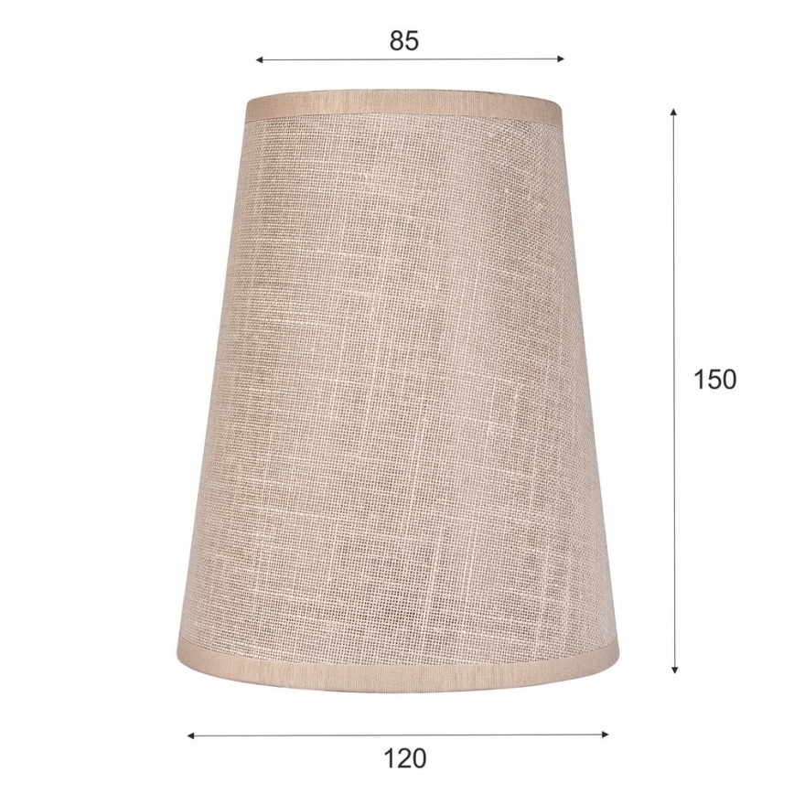 Rezervni abažur za luster i zidnu svjetiljku ANTONIO E14 150x120 mm bež