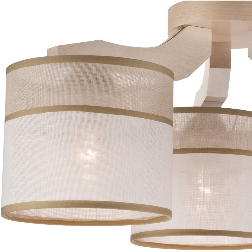 Zamjensko sjenilo za luster, stolnu lampu i zidnu svjetiljku ANDREA E27 pr. 16 cm bež/siva
