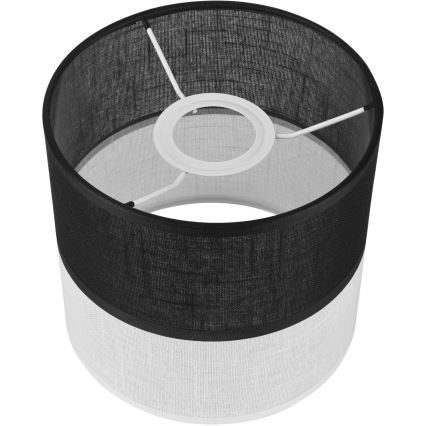 Zamjensko sjenilo za luster, zidnu svjetiljku i stolnu lampu ANDREA E27 pr. 16 cm crna/bijela