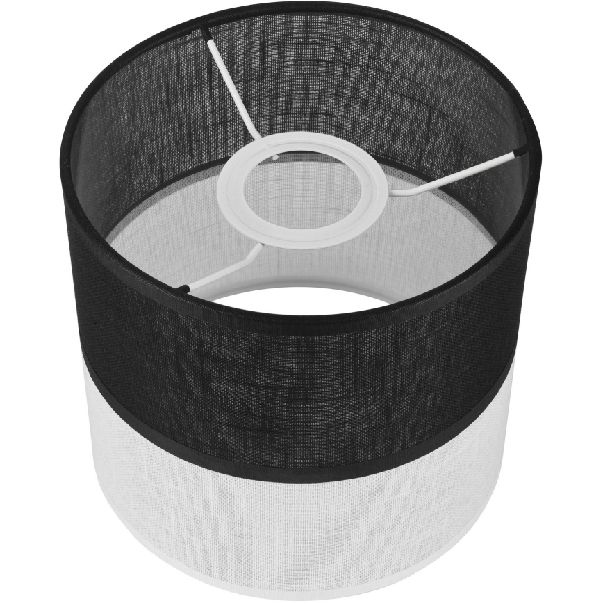 Zamjensko sjenilo za luster, zidnu svjetiljku i stolnu lampu ANDREA E27 pr. 16 cm crna/bijela