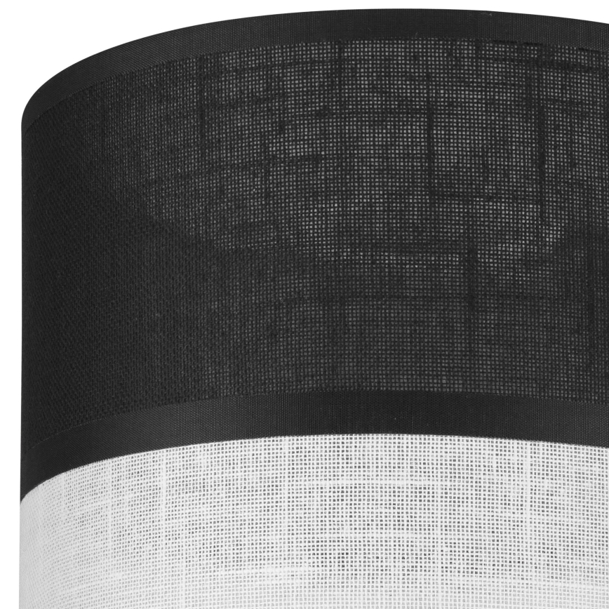 Zamjensko sjenilo za luster, zidnu svjetiljku i stolnu lampu ANDREA E27 pr. 16 cm crna/bijela