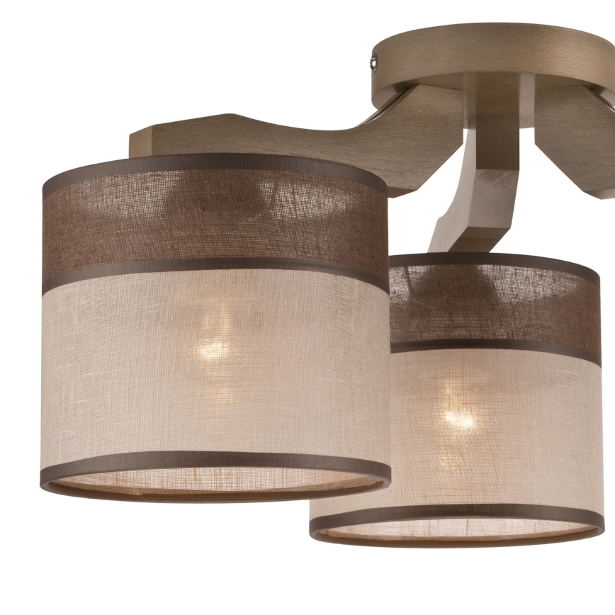 Zamjensko sjenilo za luster, podnu lampu i zidnu svjetiljku ANDREA E27 pr. 16 cm smeđa/bež