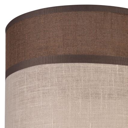 Zamjensko sjenilo za luster, podnu lampu i zidnu svjetiljku ANDREA E27 pr. 16 cm smeđa/bež