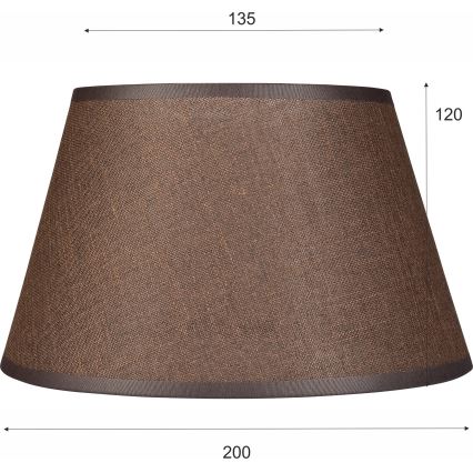 Zamjensko sjenilo za luster i zidnu svjetiljku ANTONIO E14 120x200 mm smeđa