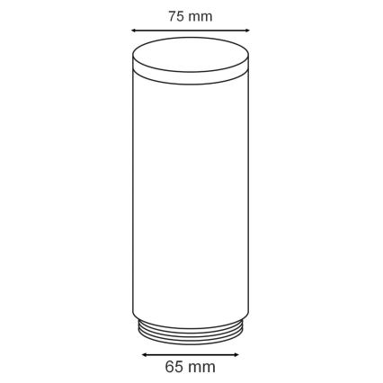 Zamjensko sjenilo za vanjsku lampu OSLO bijela/antracit