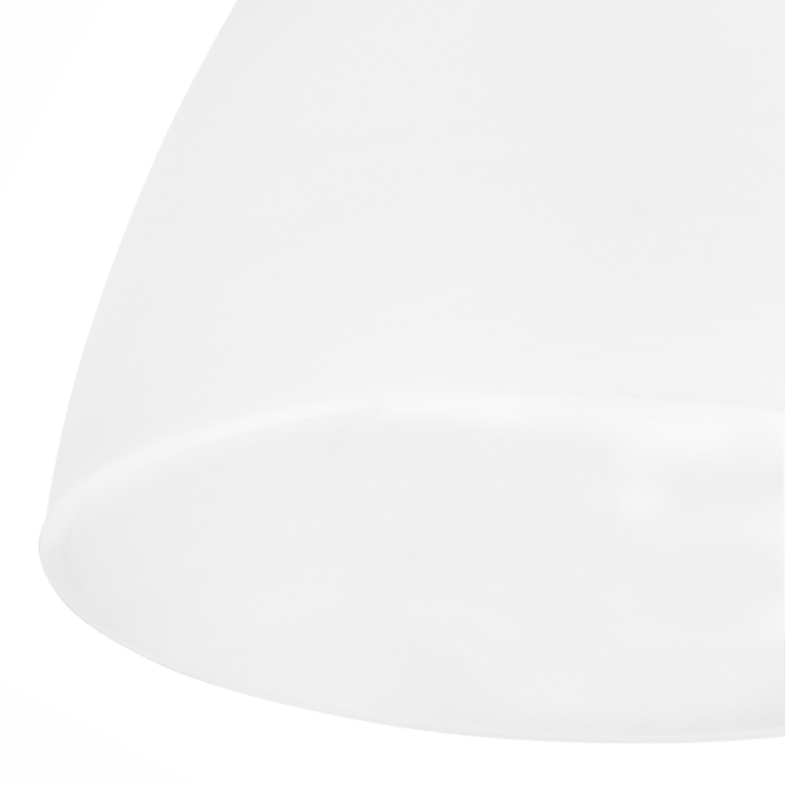 Zamjensko staklo za luster, stolnu lampu, podnu lampu, zidnu svjetiljku i stropnu svjetiljku MIRANDA E27 110x130 mm bijela