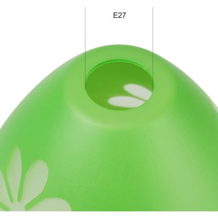 Zamjensko staklo za luster GARDEN E27 pr. 23 cm zelena