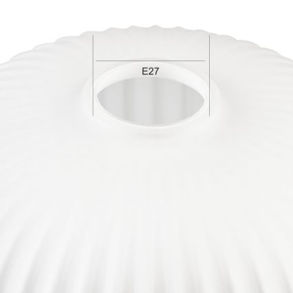 Zamjensko staklo za luster HARMA E27 18x20 cm bijela