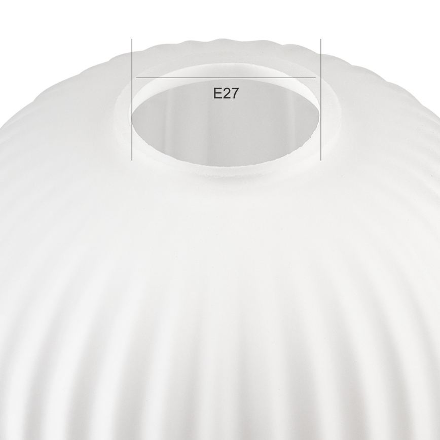 Zamjensko staklo za luster HARMA E27 21x14 cm bijela