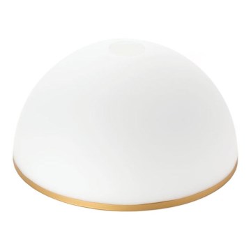 Zamjensko staklo za luster i podnu lampu OLD LAMP E27 pr. 30 cm bijela/zlatna