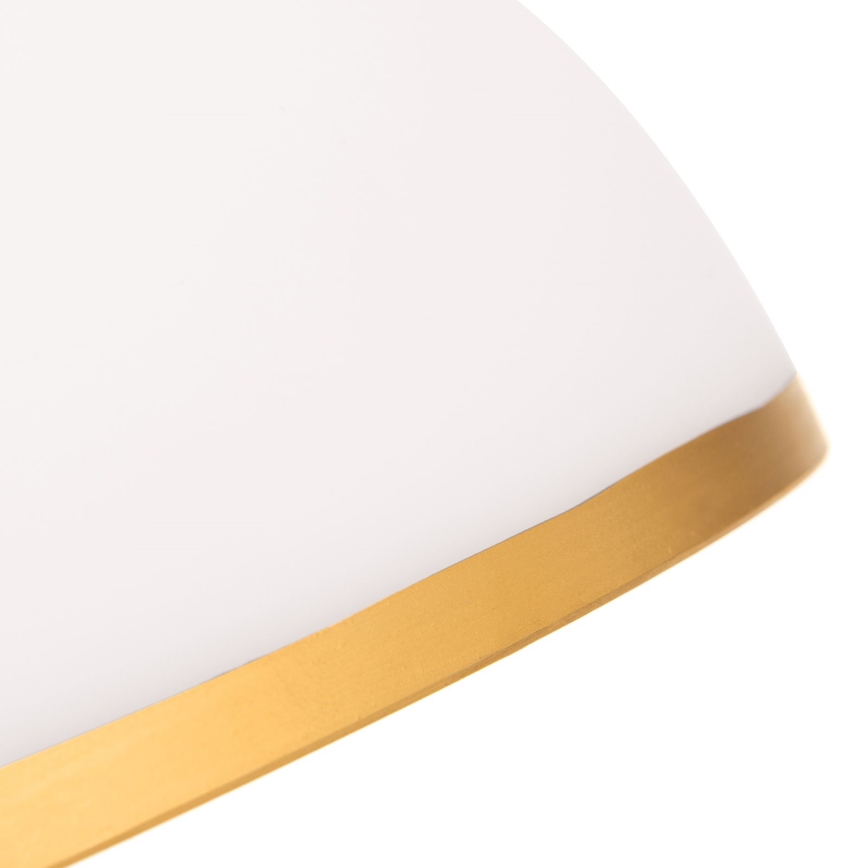 Zamjensko staklo za luster i podnu lampu OLD LAMP E27 pr. 30 cm bijela/zlatna