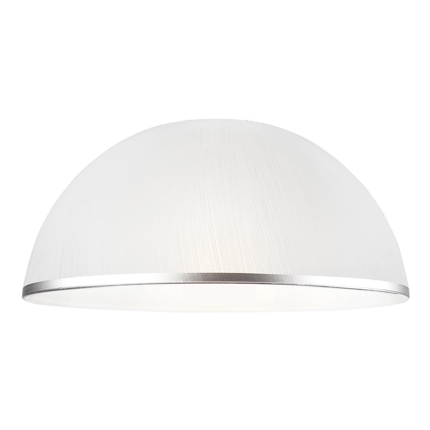 Zamjensko staklo za luster RETRO, ANTICO E27, promjer 30 cm, bijelo/srebrno