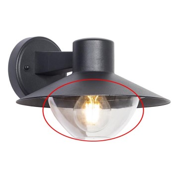 Zamjensko staklo za zidnu svjetiljku, luster i lampu VEERLE E27, prozirno