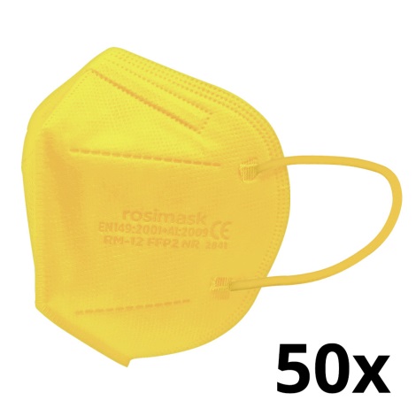 Zaštitna maska dječja veličina FFP2 ROSIMASK MR-12 NR žuta 50kom