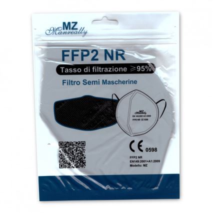 Zaštitna maska FFP2 NR CE 0598 crna 1kom