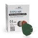 Zaštitna maska FFP2 NR CE 0598 tamno zelena 1kom