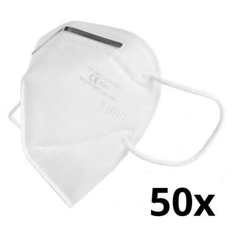 Zaštitna oprema - Zaštitna maska FFP2 NR (KN95) CE - DEKRA test 50 kom
