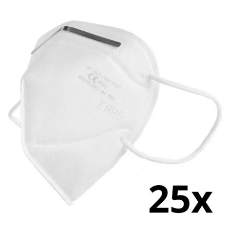 Zaštitno pomagalo - Zaštitna maska FFP2 NR (KN95) CE - DEKRA test 25kom
