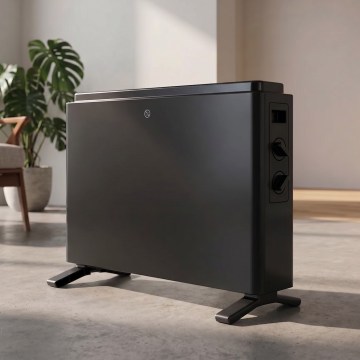 ZEVENTI - Električni grijač/konvektor 800/1200/2000W/230V crna