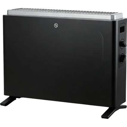 ZEVENTI - Električni grijač/konvektor 800/1200/2000W/230V crna
