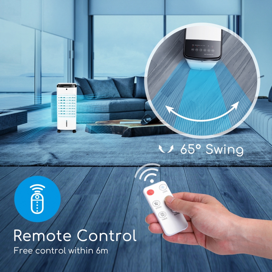 ZEVENTI - Hlađivač zraka ARCTIC 60W/230V crna/bijela + daljinski upravljač