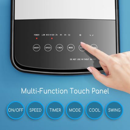 ZEVENTI - Hlađivač zraka ARCTIC 60W/230V crna/bijela