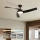 ZEVENTI - LED prigušivi stropni ventilator AERYS LED/24W/230V 3000/4000/6000K Wi-Fi Tuya crna + daljinski upravljač