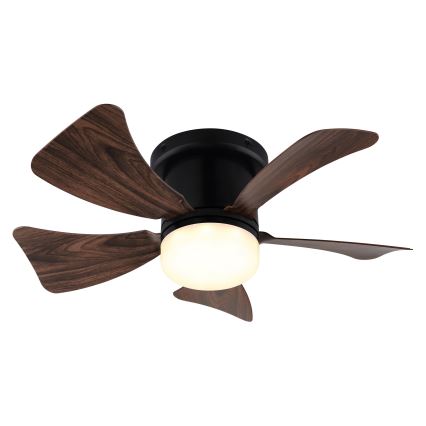 ZEVENTI - LED Prigušivi stropni ventilator MUNDAKA LED/10W/230V 3000-6500K smeđa + daljinski upravljač
