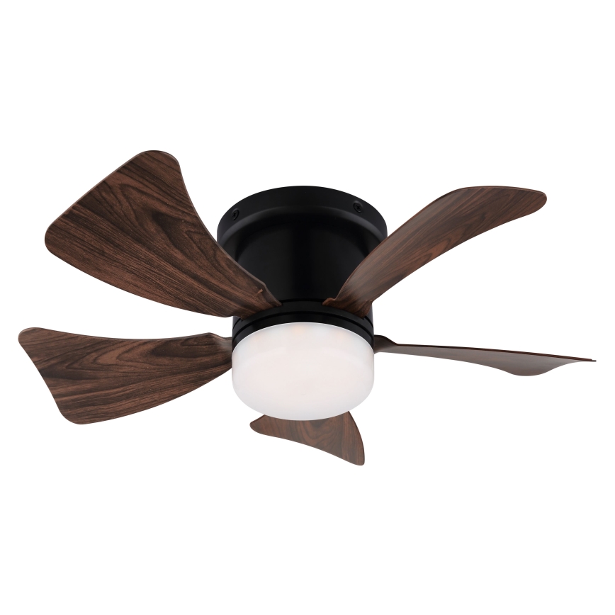 ZEVENTI - LED Prigušivi stropni ventilator MUNDAKA LED/10W/230V 3000-6500K smeđa + daljinski upravljač