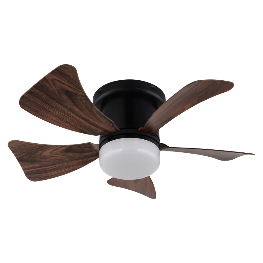 ZEVENTI - LED Prigušivi stropni ventilator MUNDAKA LED/10W/230V 3000-6500K smeđa + daljinski upravljač