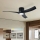 ZEVENTI - LED prigušivi stropni ventilator ORBITO LED/24W/230V 3000/4000/6000K Wi‑Fi Tuya crni + daljinski upravljač