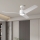 ZEVENTI - LED Prigušivi stropni ventilator ORVIETO LED/18W/230V 3000-6000K Wi-Fi Tuya bijela + daljinski upravljač