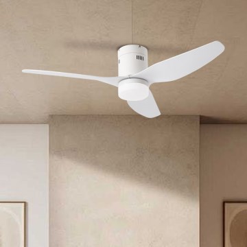 ZEVENTI - LED Prigušivi stropni ventilator PADUA LED/18W/230V 3000-6000K Wi-Fi Tuya bijela + daljinski upravljač