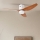 ZEVENTI - LED Prigušivi stropni ventilator PADUA LED/18W/230V 3000-6000K Wi-Fi Tuya bijela/smeđa + daljinski upravljač