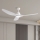 ZEVENTI - LED Prigušivi stropni ventilator URBINO LED/20W/230V 3000-6000K Wi-Fi Tuya bijela + daljinski upravljač