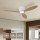 ZEVENTI - LED prigušivi stropni ventilator VENTORA LED/24W/230V 3000/4000/6000K Wi-Fi Tuya bijela/hrast + daljinski upravljač