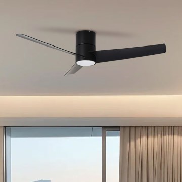 ZEVENTI - LED Stropni ventilator BARROSA LED/18W/230V 3000/4000/6000K Wi-Fi Tuya crna + daljinski upravljač